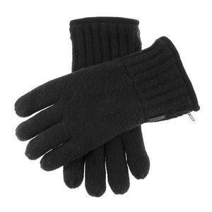 Men's Thinsulate-Lined Knitted Gloves with Zip