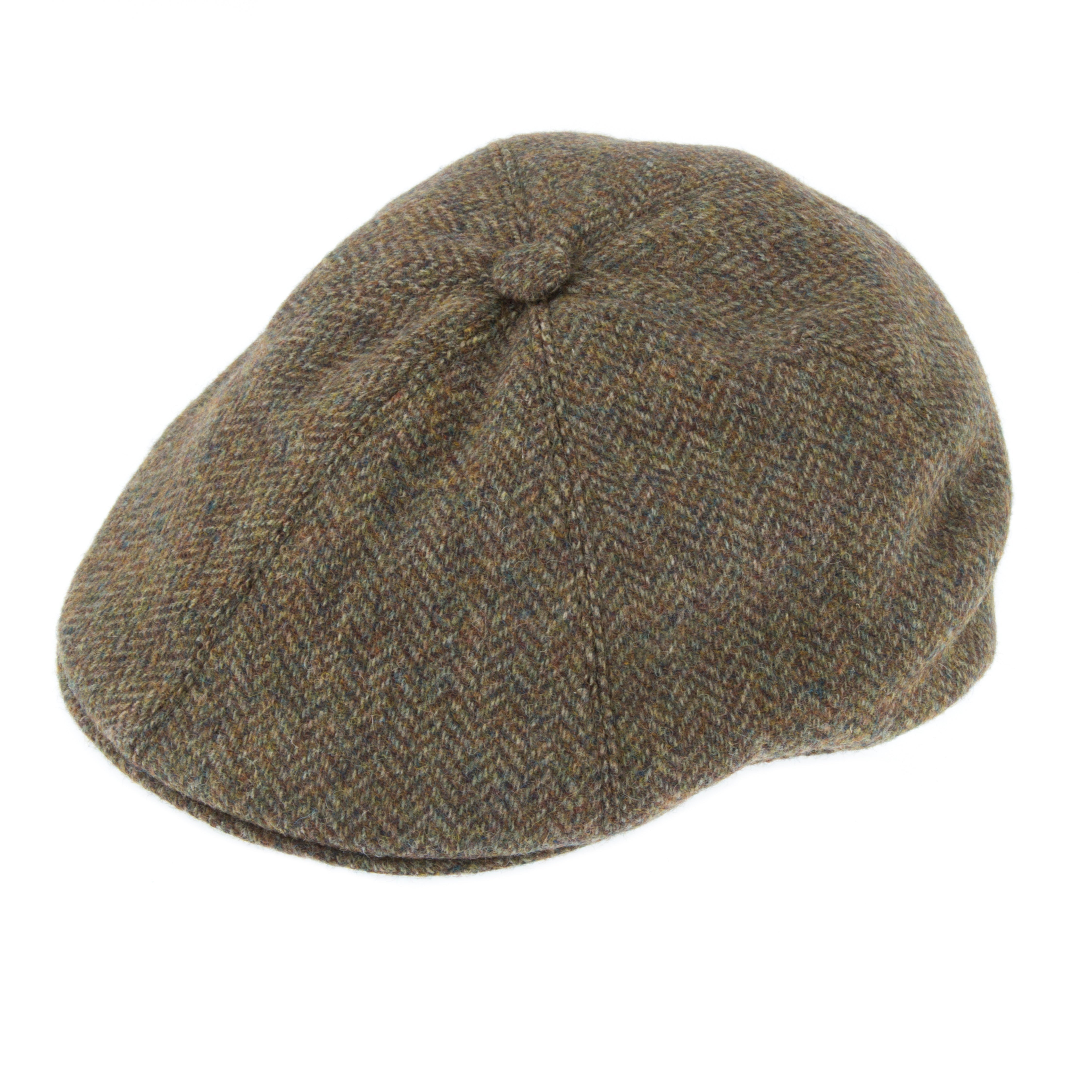 Men's Abraham Moon Plain Tweed Flat Cap | Dents