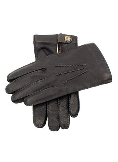 Men’s Heritage Handsewn Three-Point Cashmere-Lined Deerskin Leather Gloves