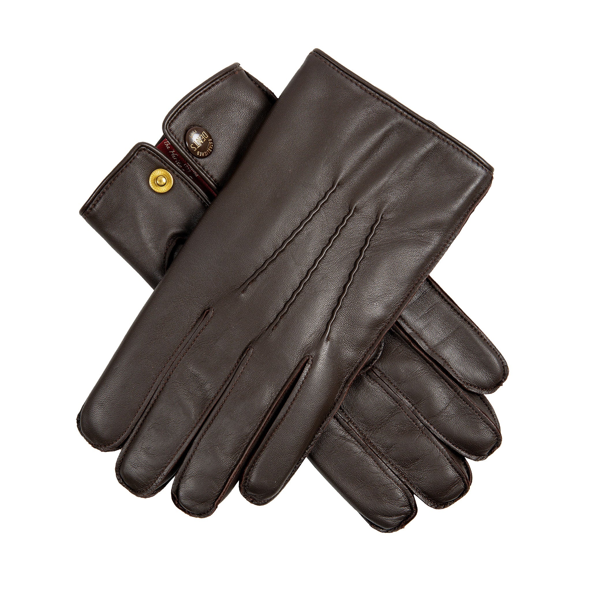 Lumley Men s Fur Lined Leather Gloves Dents