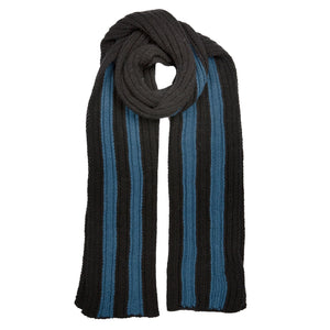 Men's Two-Tone Stripe Knitted Scarf