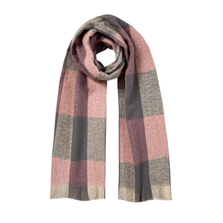 Women’s Herringbone Check Scarf with Fine Tassels