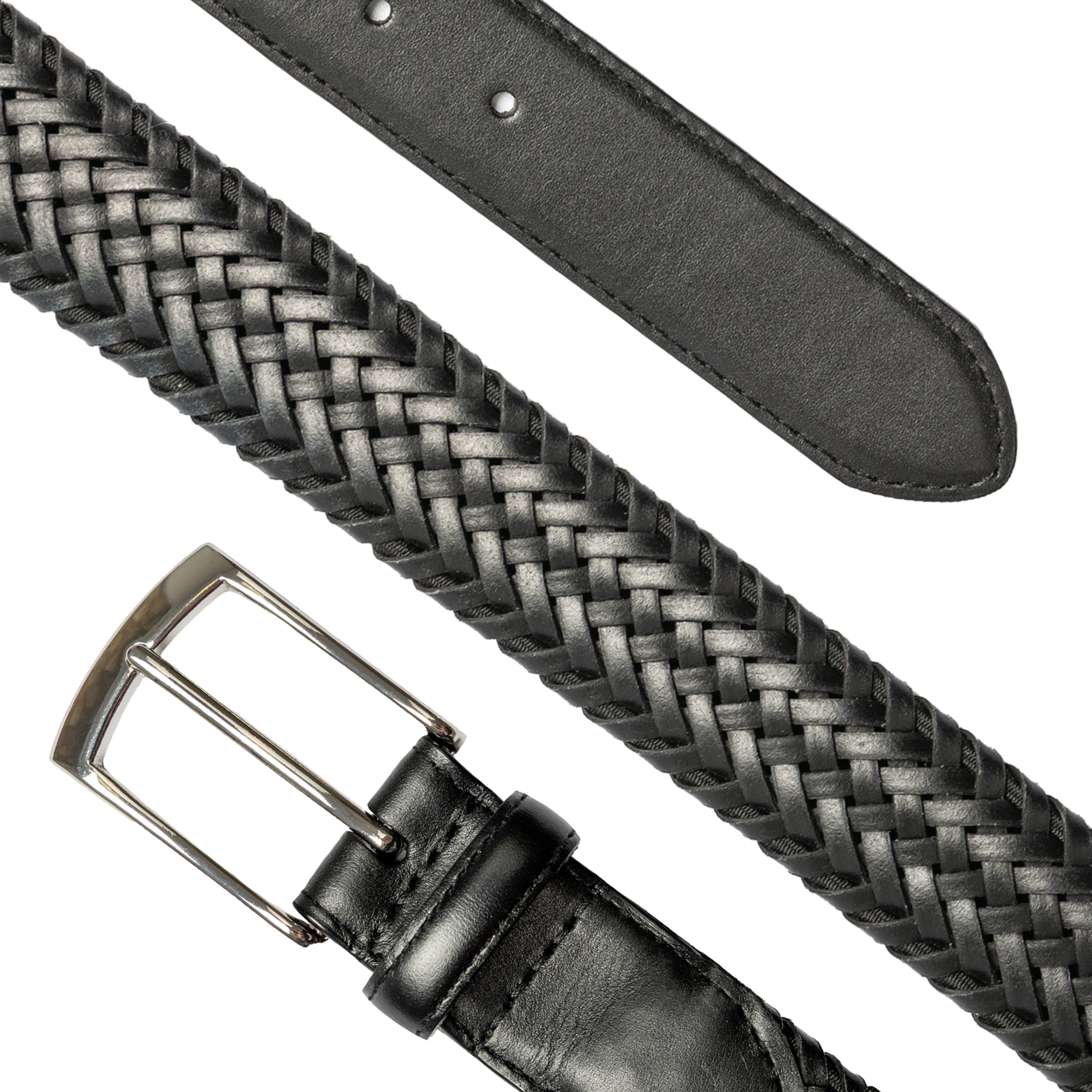 Plaited Leather Belt | Dents