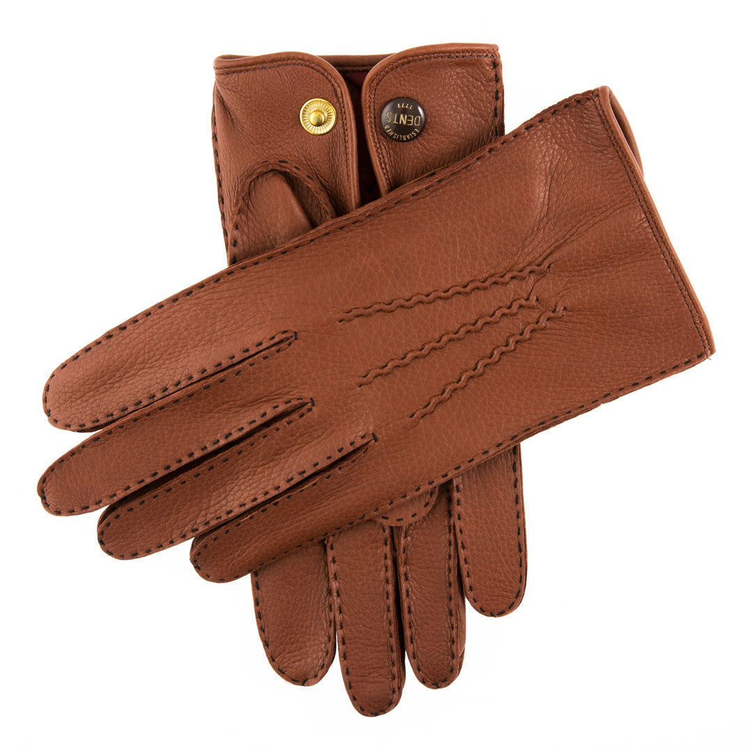 Men's Heritage Handsewn Three-Point Deerskin Leather Gloves | Dents