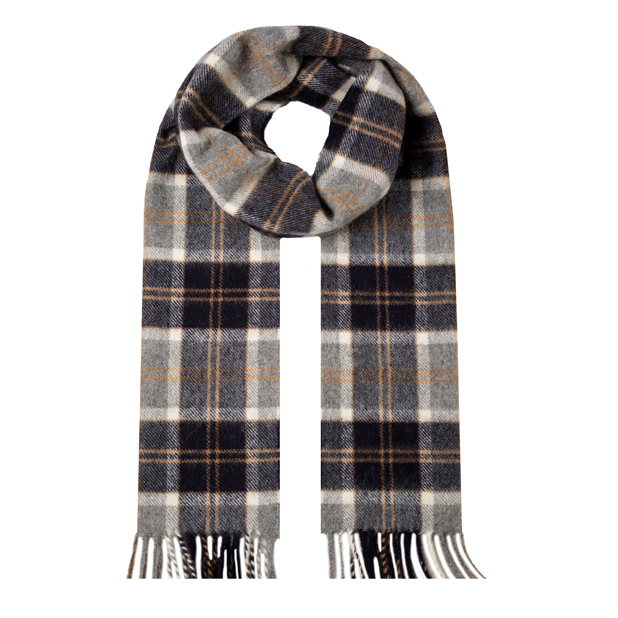 Lambswool Scarf Mens Check Scarf Heritage Tartan Check