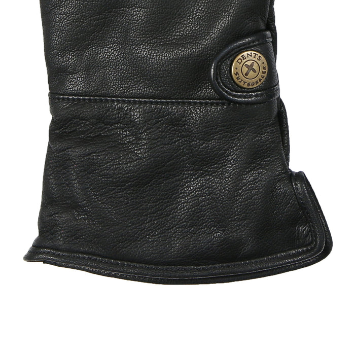 Men's the suited racer water resistant goatskin gloves in black