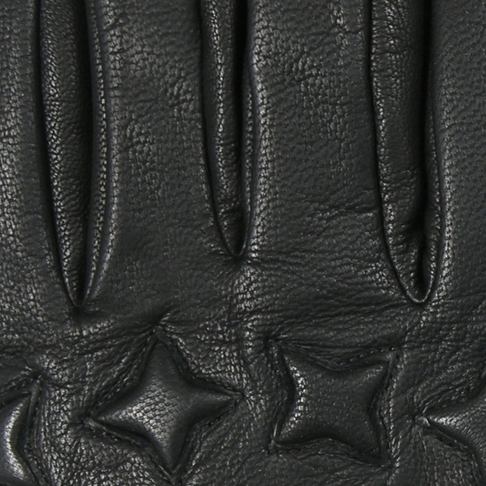 Men's the suited racer water resistant goatskin gloves in black knuckles