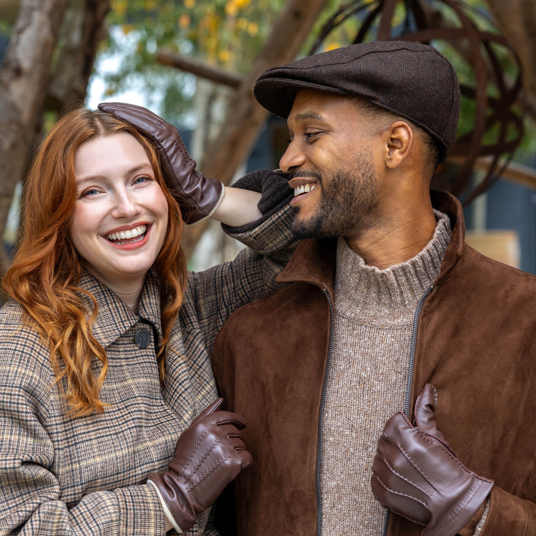Men's Abraham Moon Plain Tweed Flat Cap | Dents
