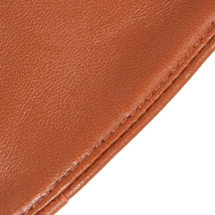 Women's Lined Leather Driving Gloves Cognac Cuff