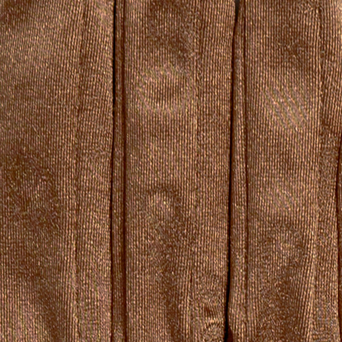 Women's long above-elbow satin gloves in bronze - stitching of the fingers