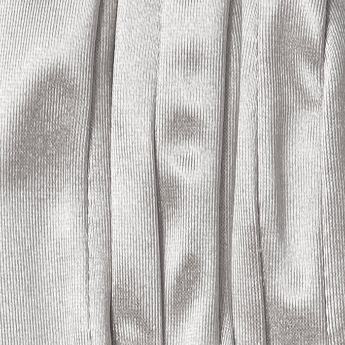 Women's long above-elbow satin gloves in silver grey - stitching of the fingers