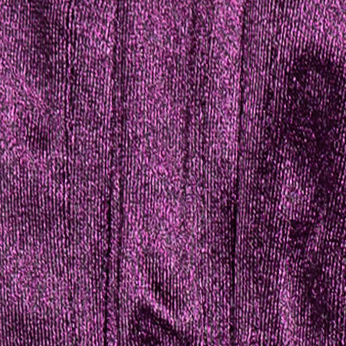 Women's long opera satin gloves in amethyst in between fingers