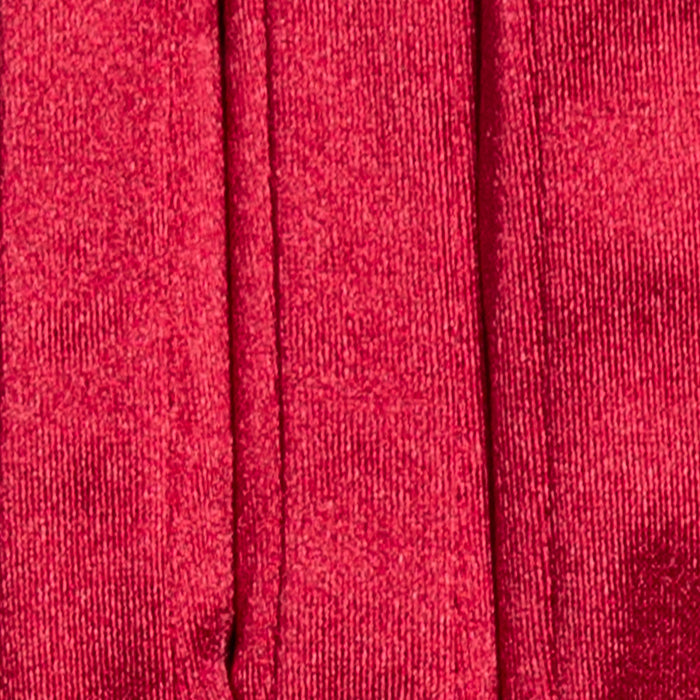 Women's long opera satin gloves in berry - stitching
