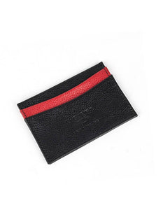 Men's Heritage Two-Colour Pebble Grain Leather Card Holder
