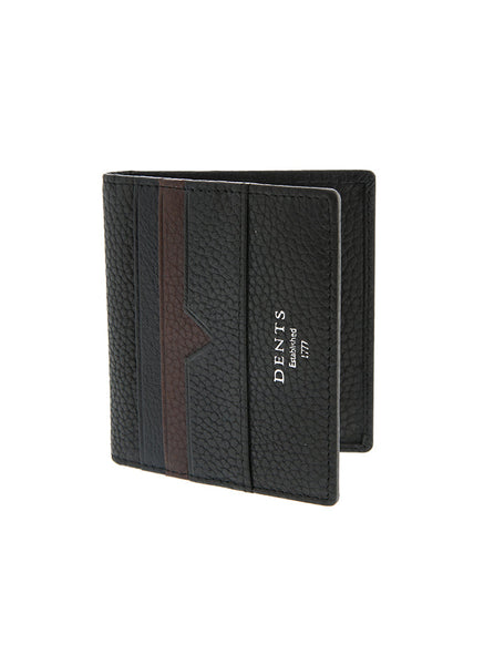 Pebble Grain Leather Card Holder with RFID Blocking Protection