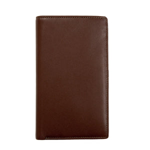 Men's Smooth Nappa Leather Jacket Wallet with RFID Blocking and Window Pocket