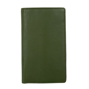 Men's Smooth Nappa Leather Jacket Wallet with RFID Blocking and Window Pocket
