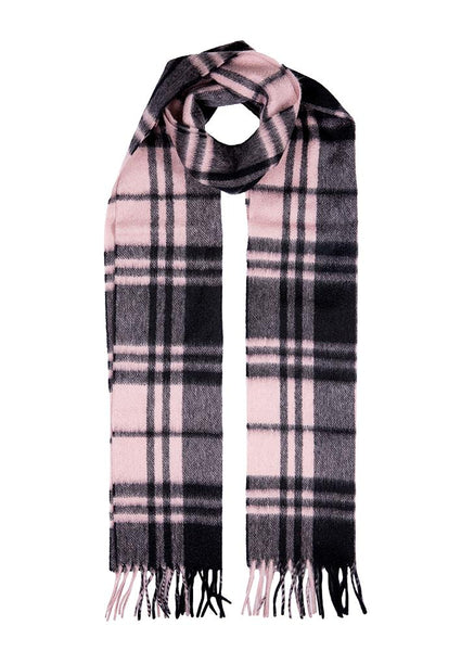 Heritage Plaid Check Cashmere Scarf with Tassels