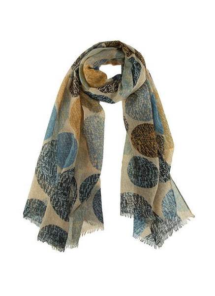 Women’s Circle Pattern Lightweight Scarf