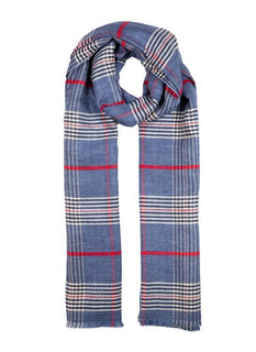 Women's Plaid Check Knitted Scarf