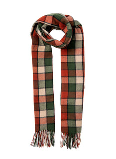 Women’s Bold Check Scarf with Tassels