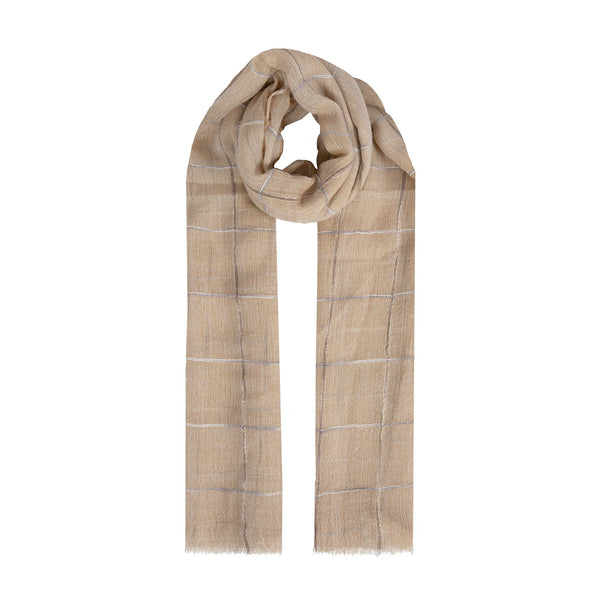 Women’s Windowpane Check Lightweight Scarf