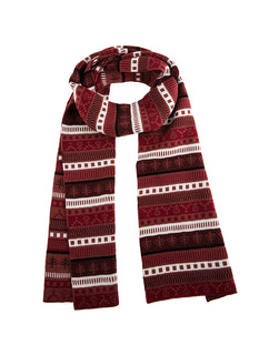 Women's Jacquard Fair Isle Knitted Scarf
