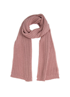 Women's Ribbed Metallic Knitted Scarf
