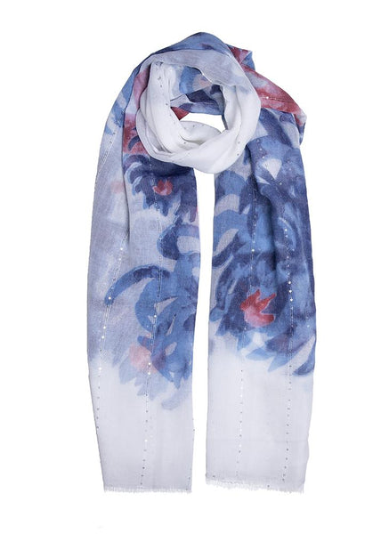 Women's Chrysanthemum Print Lightweight Scarf
