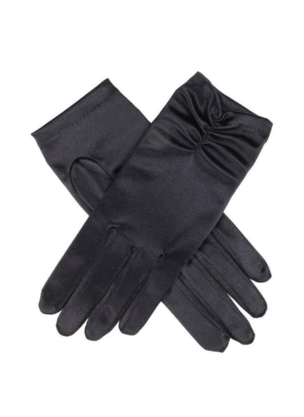 Women's Ruched Satin Gloves