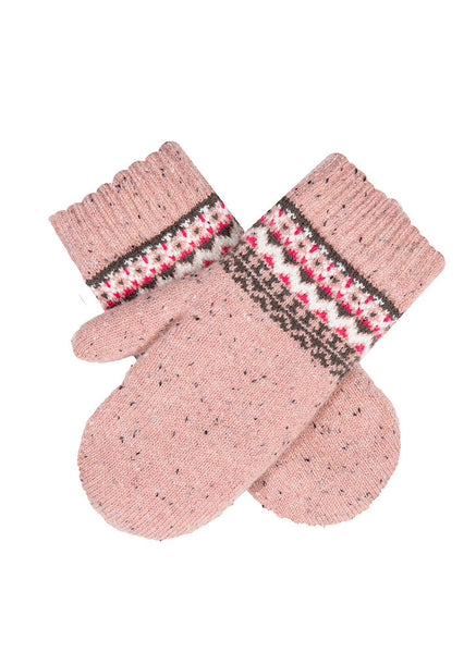 Women’s Jacquard Fair Isle Knitted Mittens