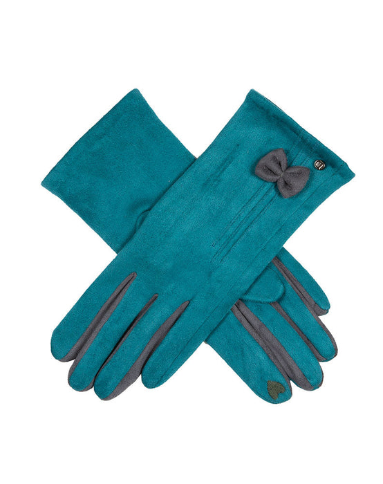 ladies blue touch screen gloves